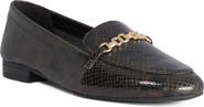 Dune London Gearing Snake Embossed Loafer