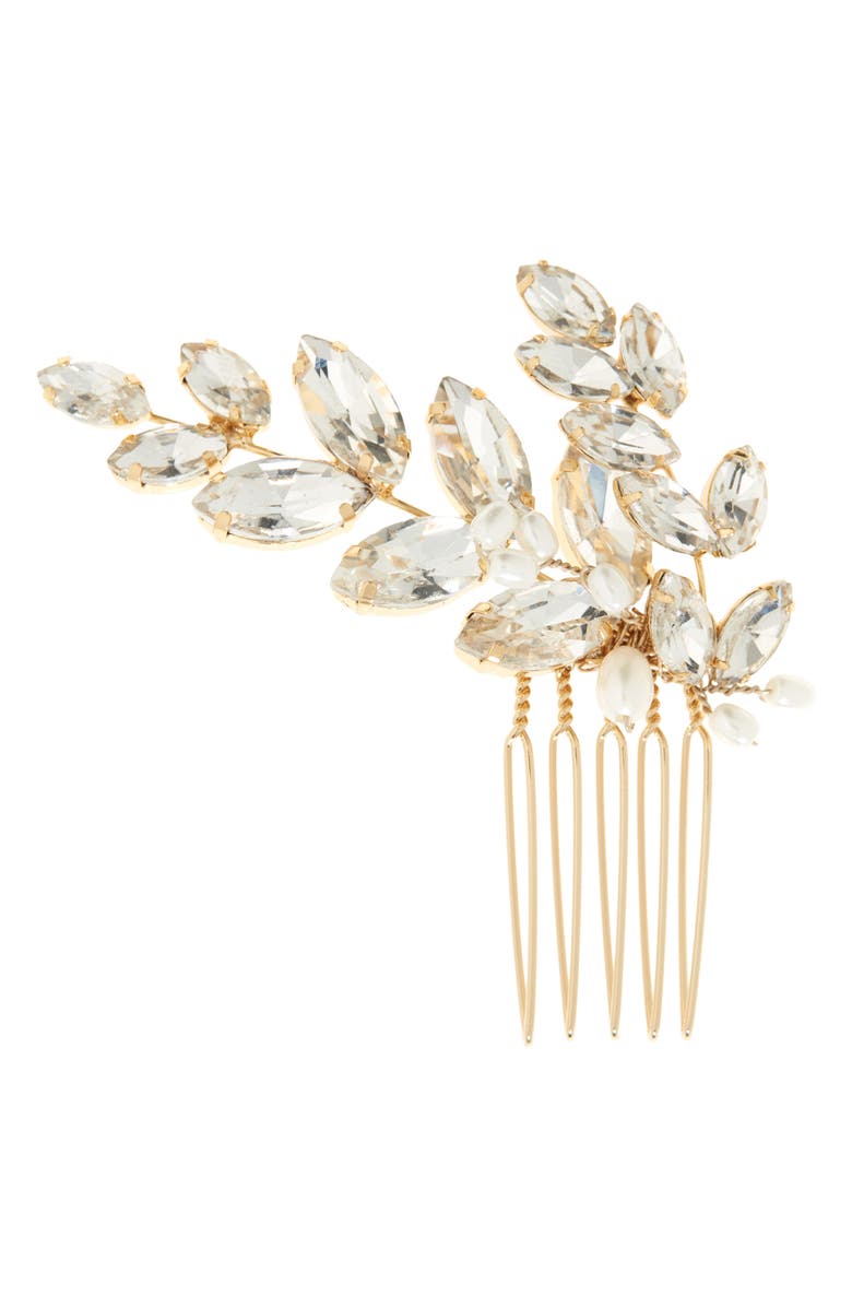 Brides & Hairpins Raquel Comb, Main, color, Gold