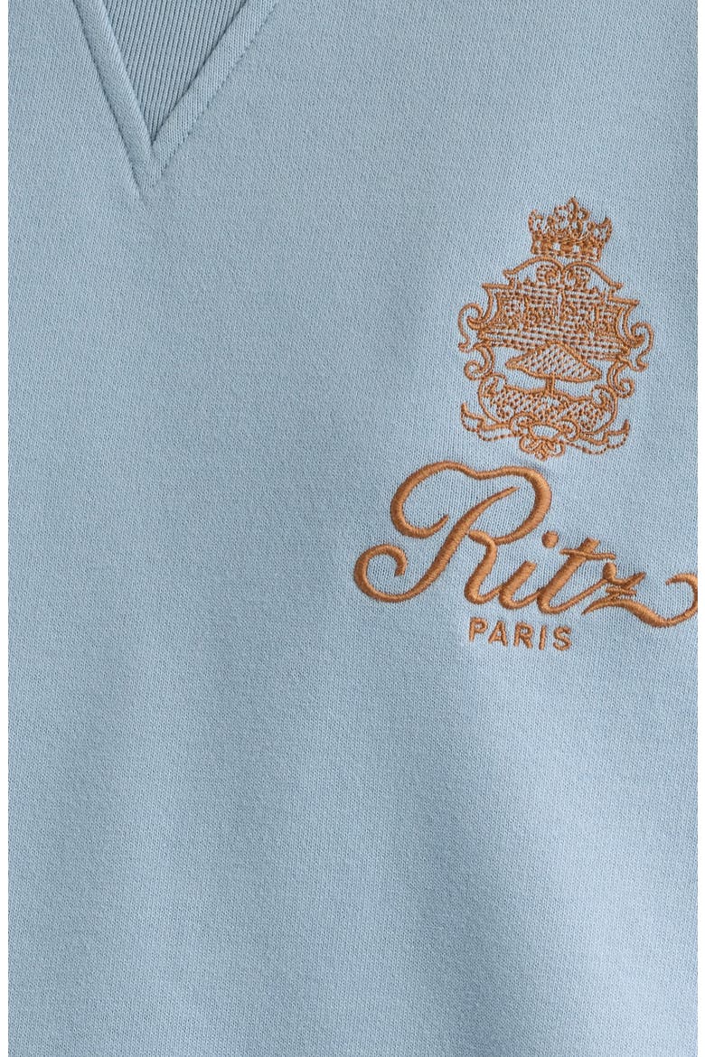 x The Ritz Paris Gender Inclusive Sweatshirt, Alternate, color, LIGHT BLUE