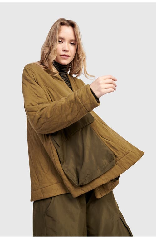 Alembika Parcel Quilted Jacket In Brown