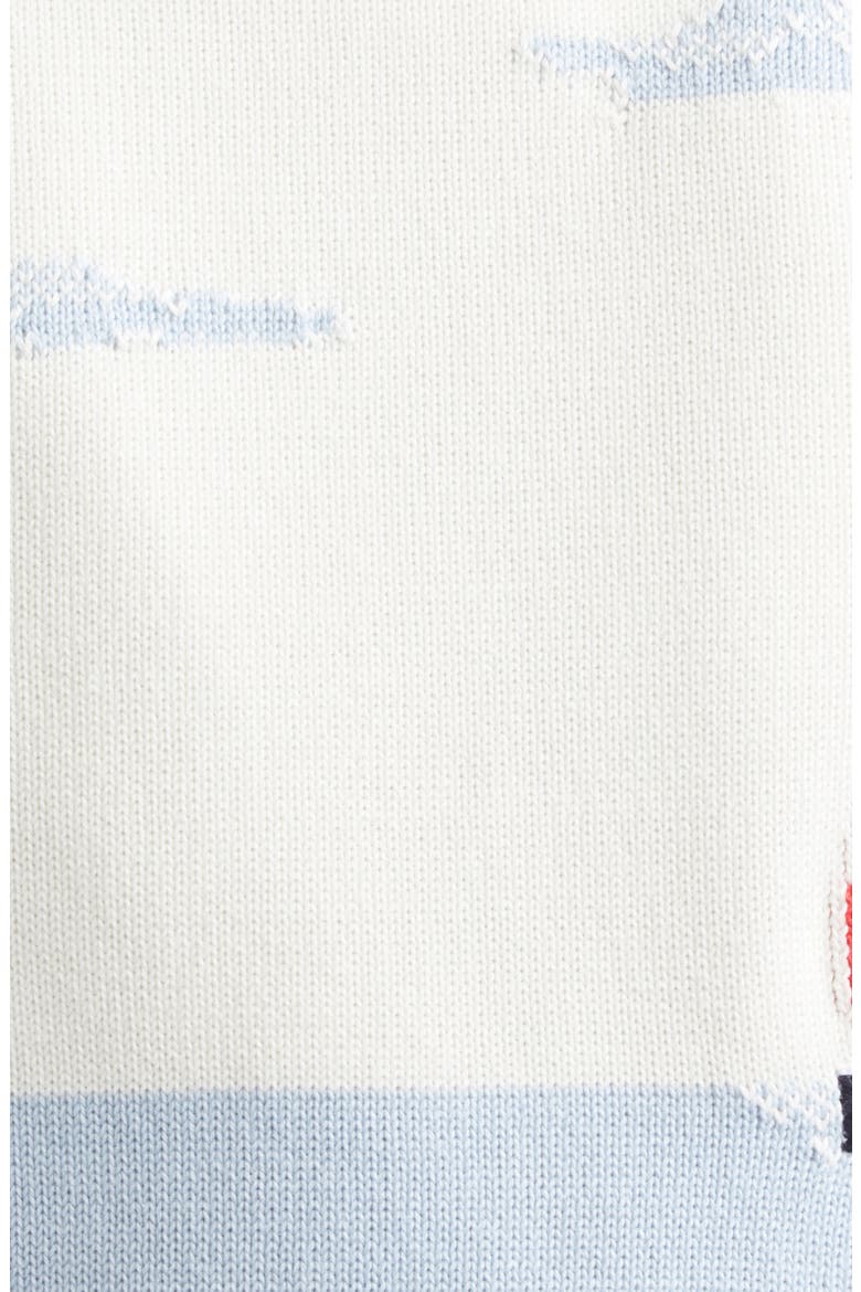Nantucket Sailboat Embroidered Cotton Cardigan, Alternate, color, WHITE