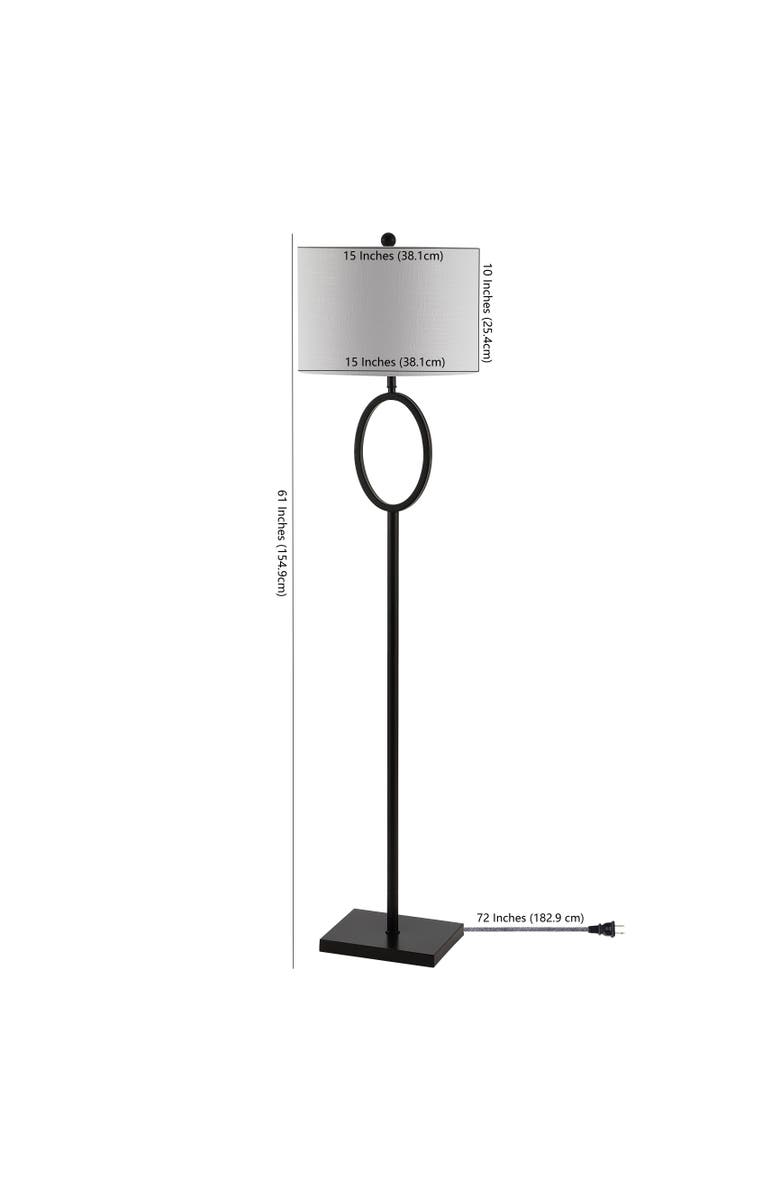 JONATHAN Y April Metal Modern Contemporary LED Floor Lamp, Alternate, color, Oil Rubbed Bronze