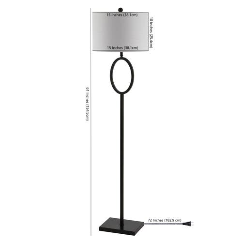 Jonathan Y April 61" Metal Modern Contemporary Led Floor Lamp In Oil Rubbed Bronze