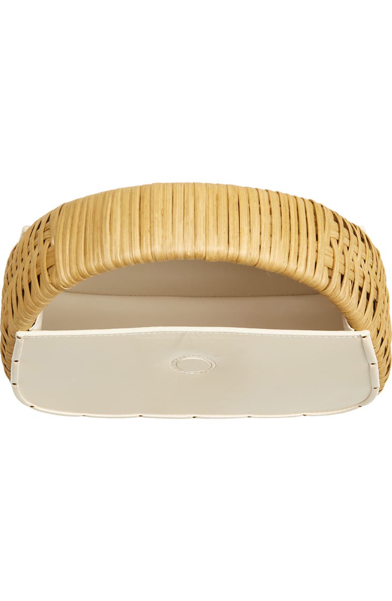 Brandon Blackwood Elyse Leather & Rattan Top Handle Bag, Alternate, color,