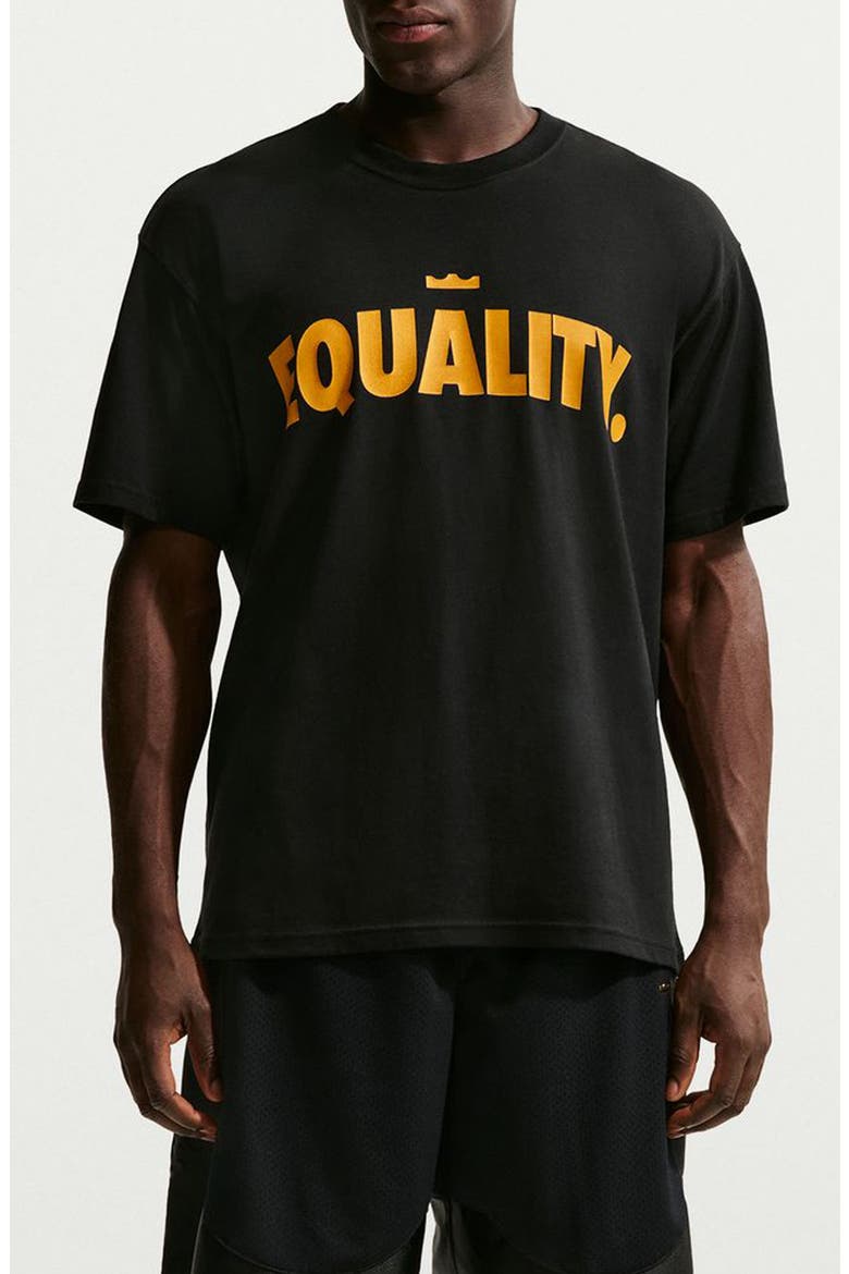 LeBron 'Honor the King' Graphic T-Shirt, Main, color, BLACK