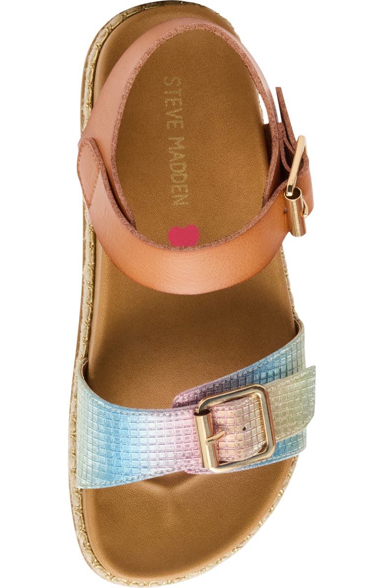 Steve Madden Kids' JAvenue Ankle Strap Sandal, Alternate, color, Rainbow Multi