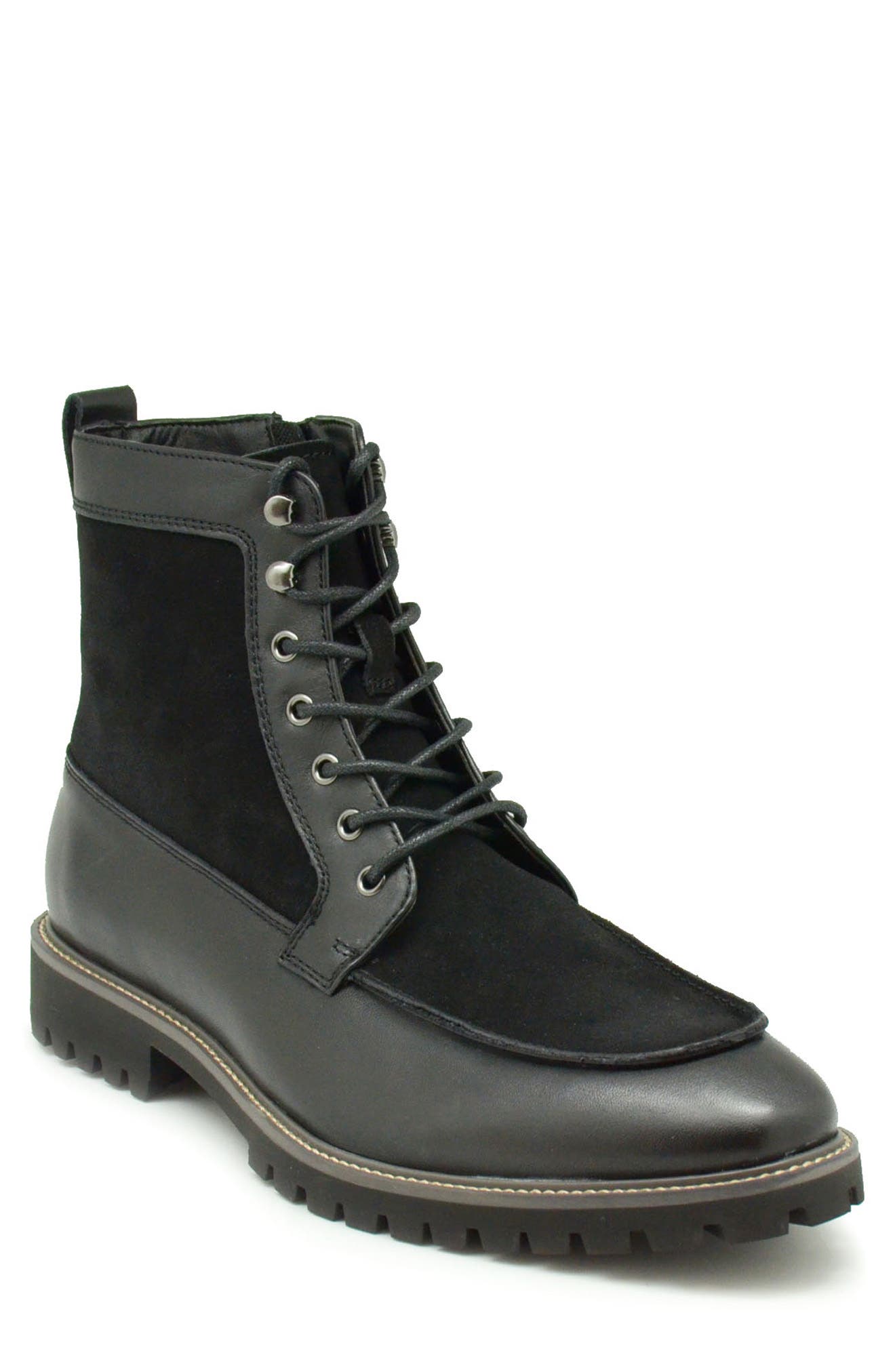 La Milano Hearth II Combat Boot, Main, color, Black