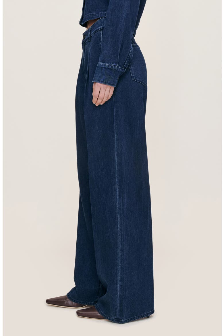 Isabel Aura Relaxed Wide Leg Jeans, Alternate, color, RAIN STORM