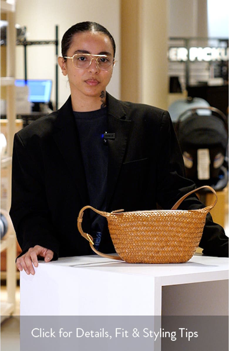 The Sling Woven Leather Crossbody Bag, sales video thumbnail