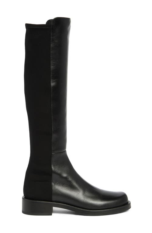 Stuart Weitzman Half & Half Knee High Boot In Black