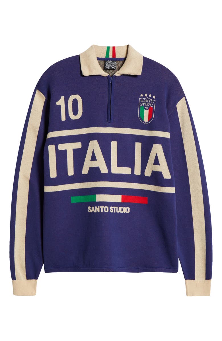 SANTO STUDIO Team Italia Half-Zip Sweater, Alternate, color, 