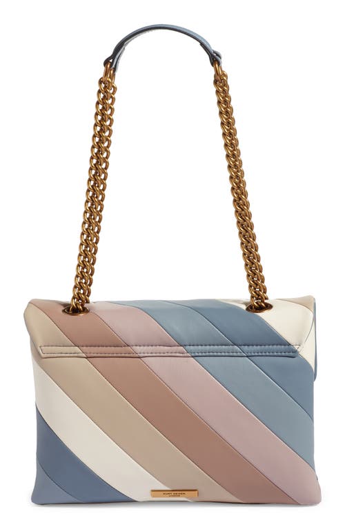 Kurt Geiger London Kensington Leather Convertible Shoulder Bag In Blue Other