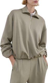 MANGO High Neck Balloon Sweatshirt