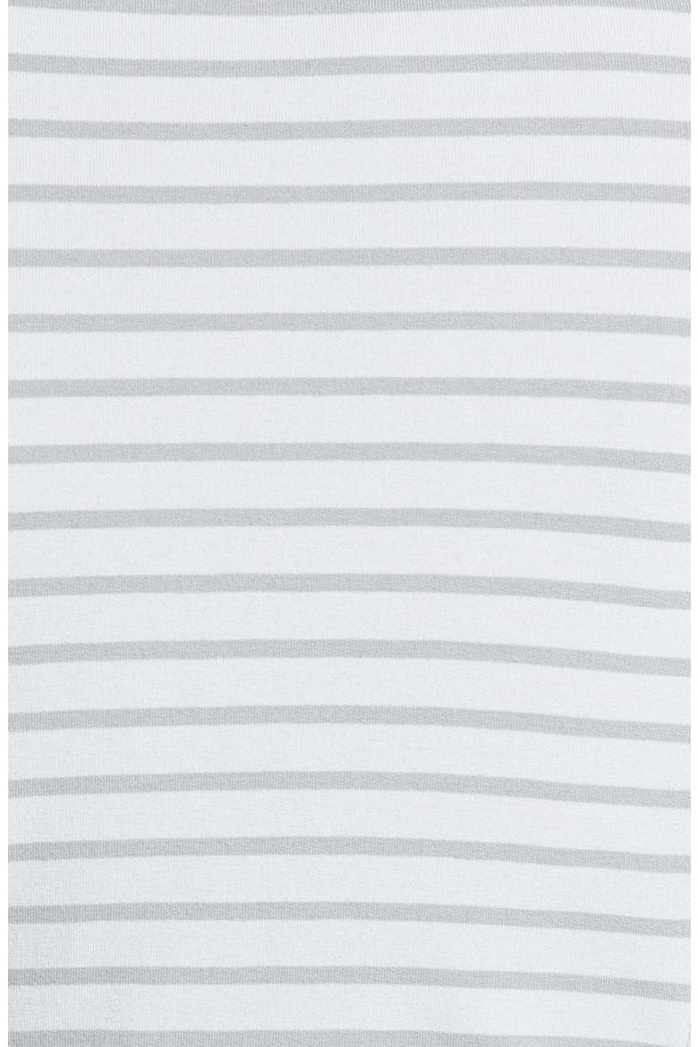 Drape Neck Zip Cardigan, Alternate, color, GREY MICRO- GREY STRIPE