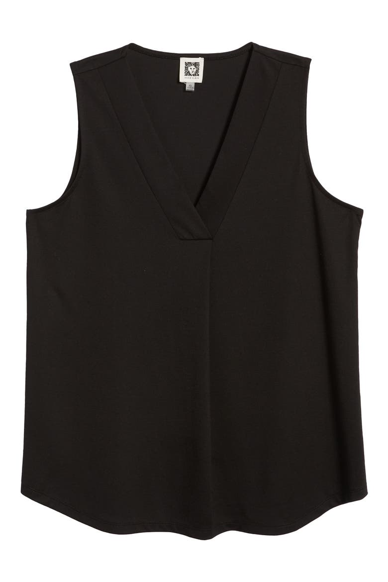 Harmony Pleat Neck Shell, Alternate, color, ANNE BLACK