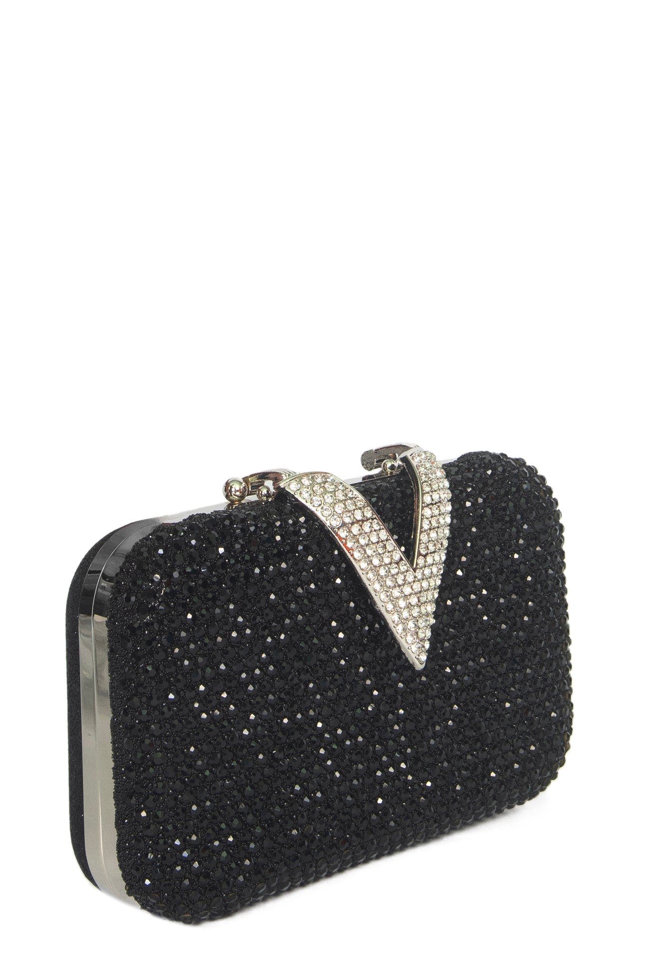 Viki Clutch, Alternate, color, BLACK
