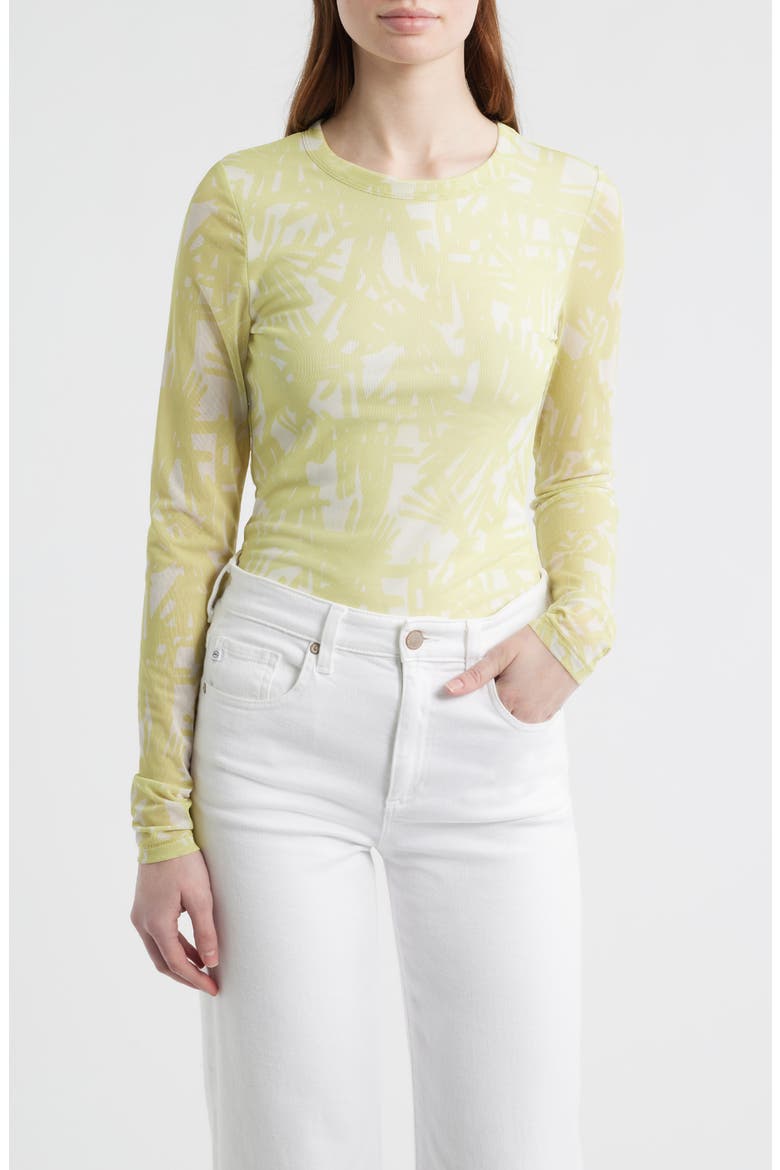 Yana Tie Dye Long Sleeve T-Shirt, Main, color, ENDIVE