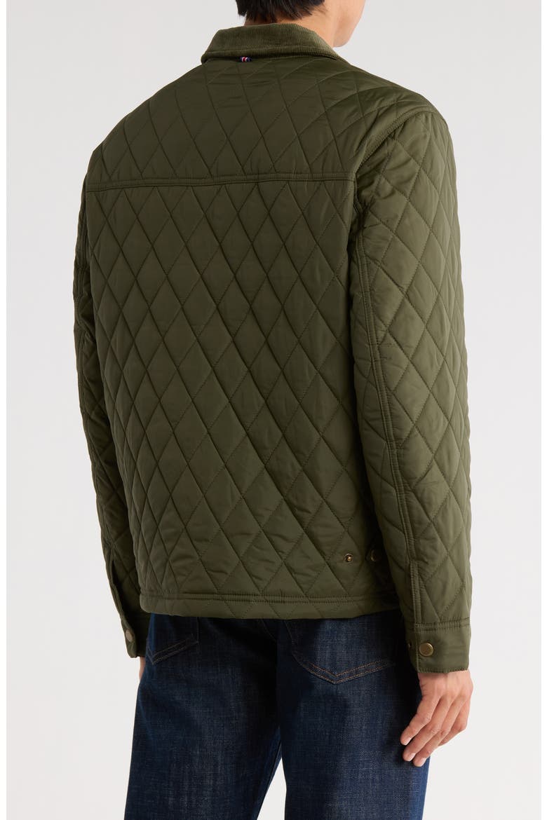 Rivervale Quilted Barn Jacket, Alternate, color, OLIVE
