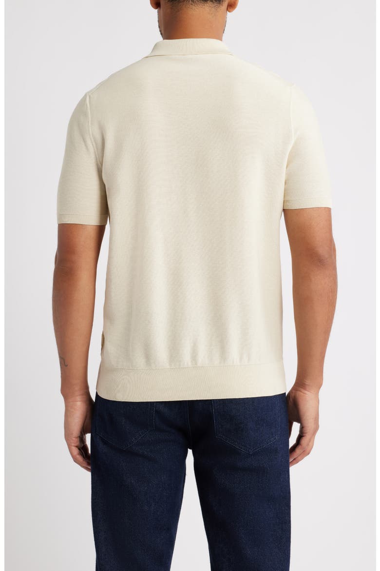 Imartino Piqué Zip Polo, Alternate, color, OPEN WHITE