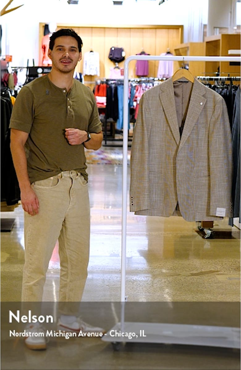 Morton Unconstructed Wool Blend Sport Coat, sales video thumbnail