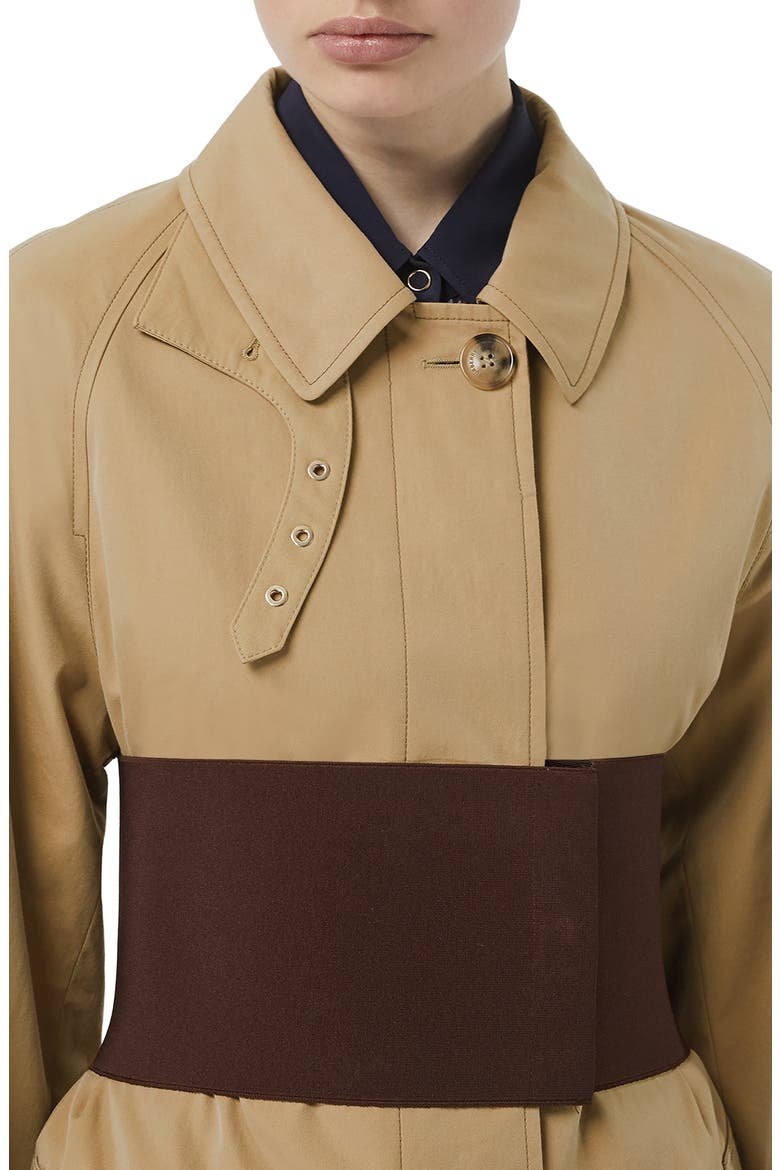 Belted Car Coat, Alternate, color, PALE HONEY