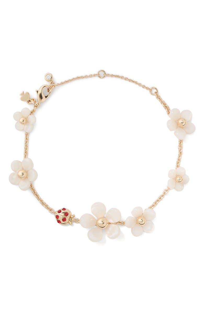 Kate Spade New York flower scatter bracelet, Main, color, 