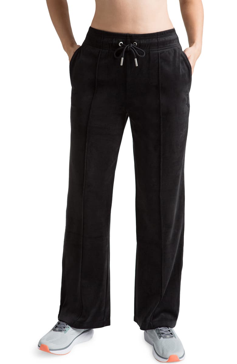 Juicy Couture Velour Wide Leg Sweatpants, Main, color,