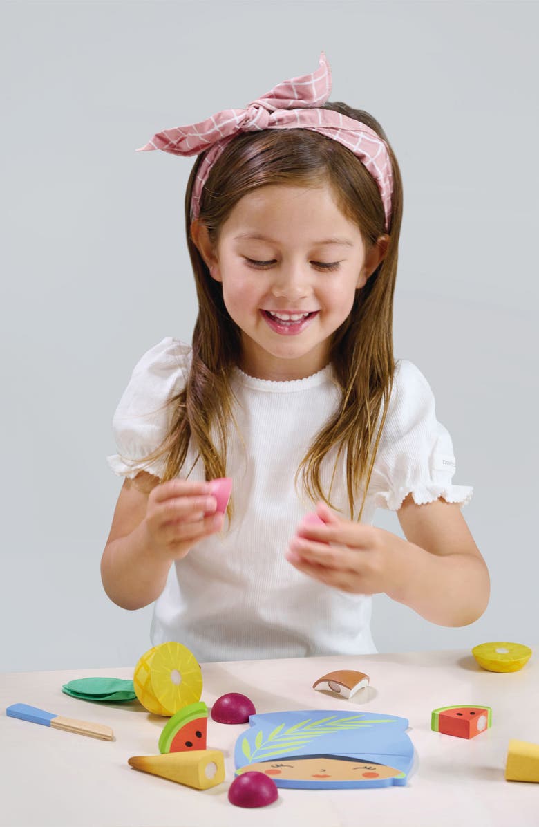 Tender Leaf Toys Tropical Fruit Cutting Board Playset, Alternate, color, Multi