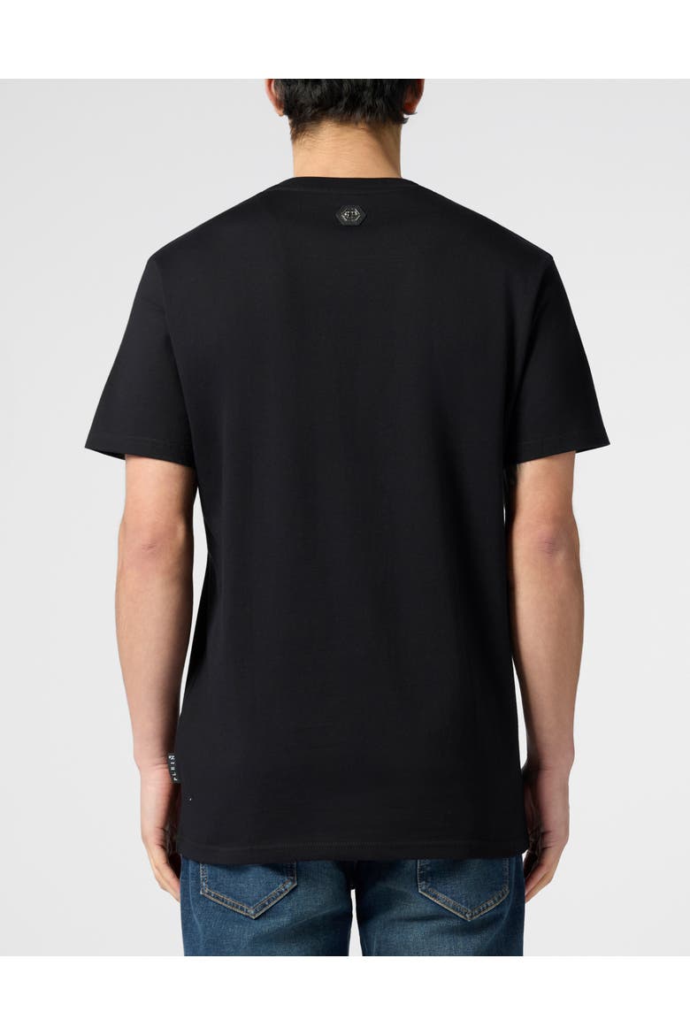 Printed Round Neck T-Shirt Dragon Men, Alternate, color, black