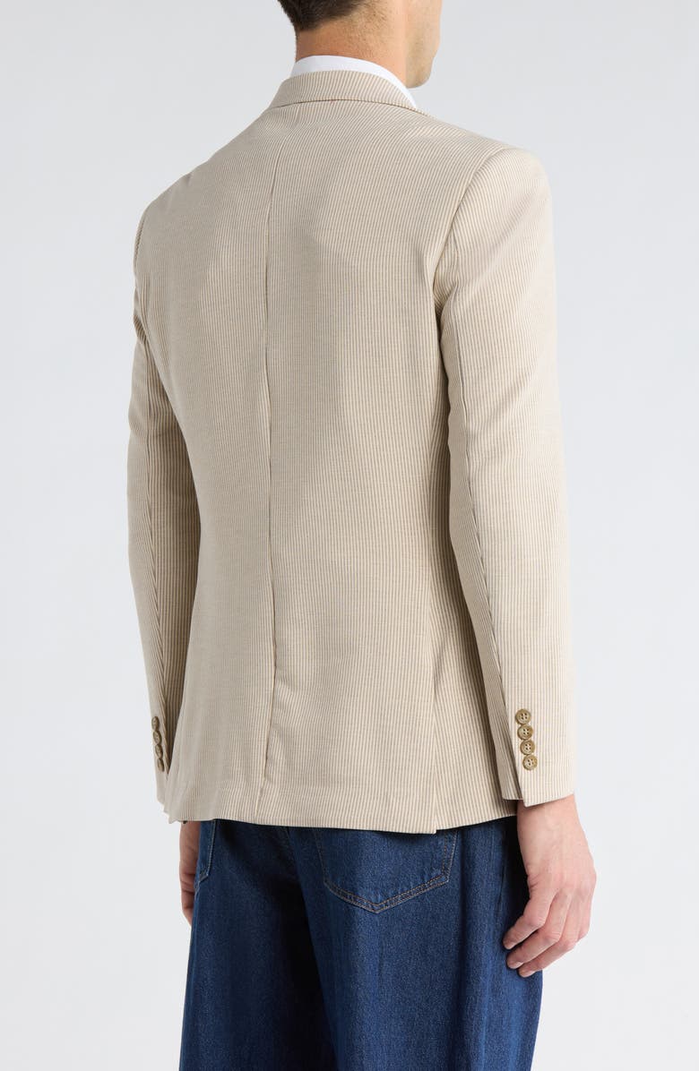 Lucky Brand Heather Stripe Sport Coat, Alternate, color, Tan