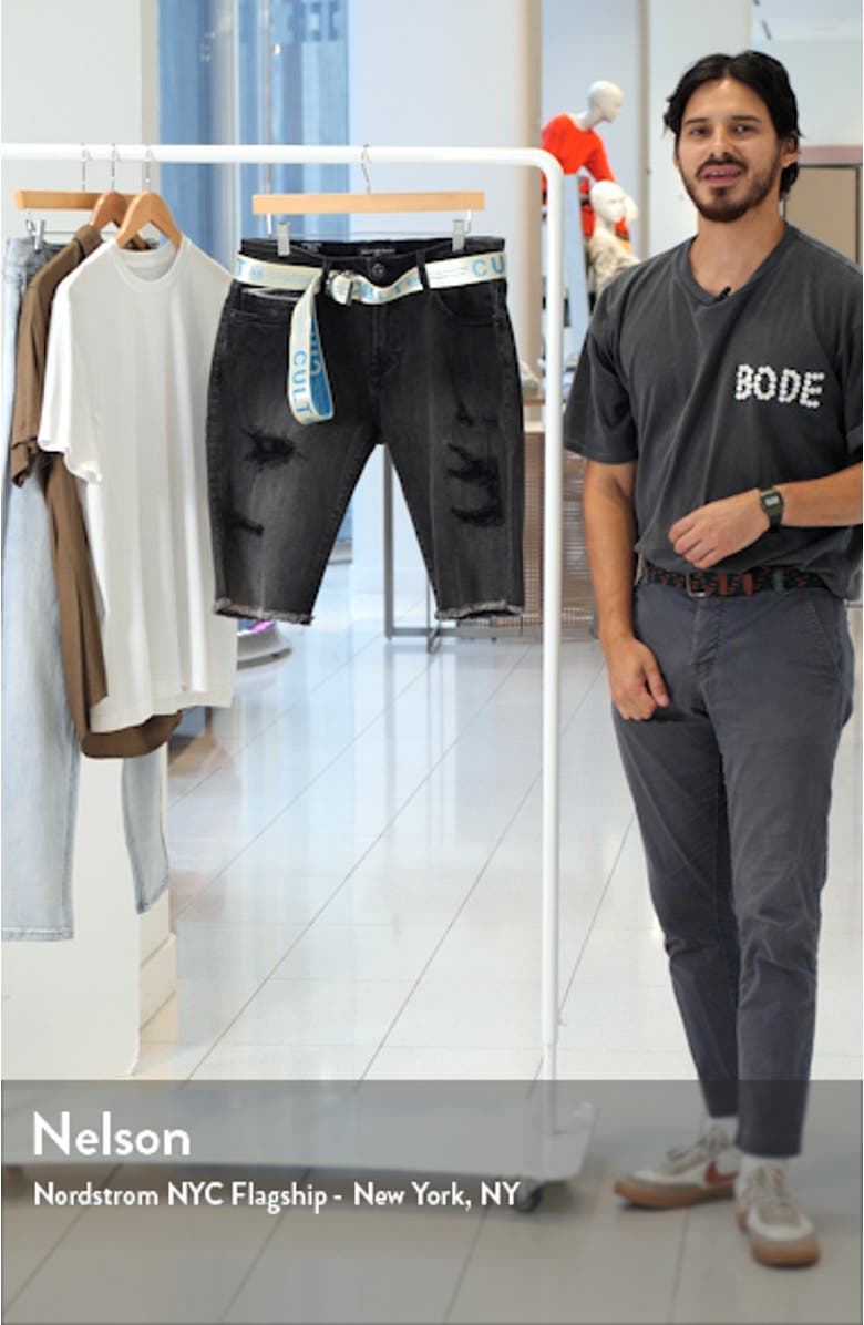 Rocker Belted Denim Shorts, sales video thumbnail