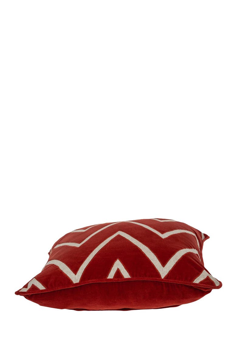 Onyx Crimson Throw Pillow, Alternate, color, CRIMSON