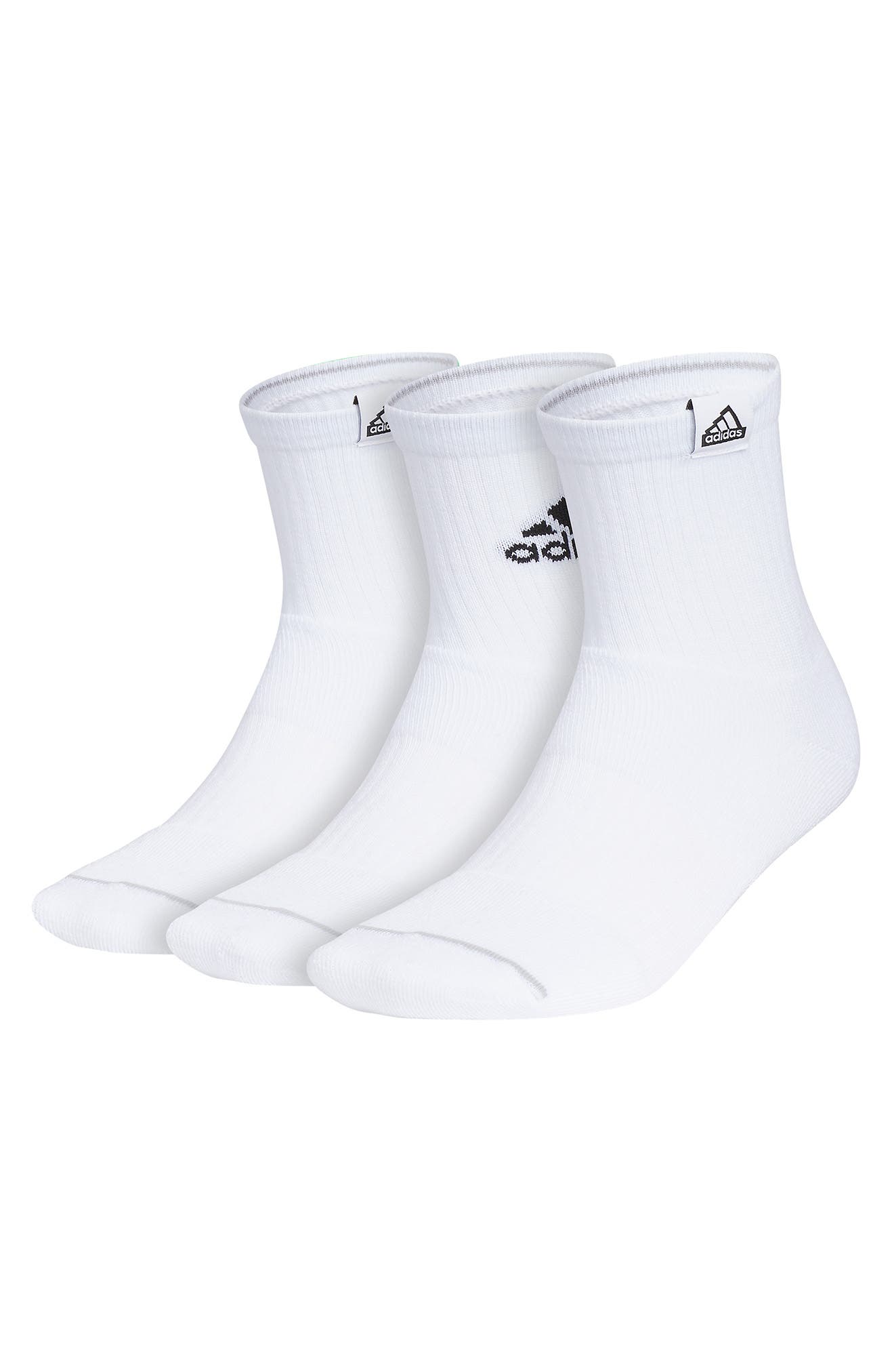 adidas 3-Pack AEROREADY 3.0 Cushioned Sport Quarter Socks