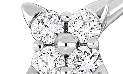 Bony Levy Icon 18k White Gold Diamond Flower Ring In Gray