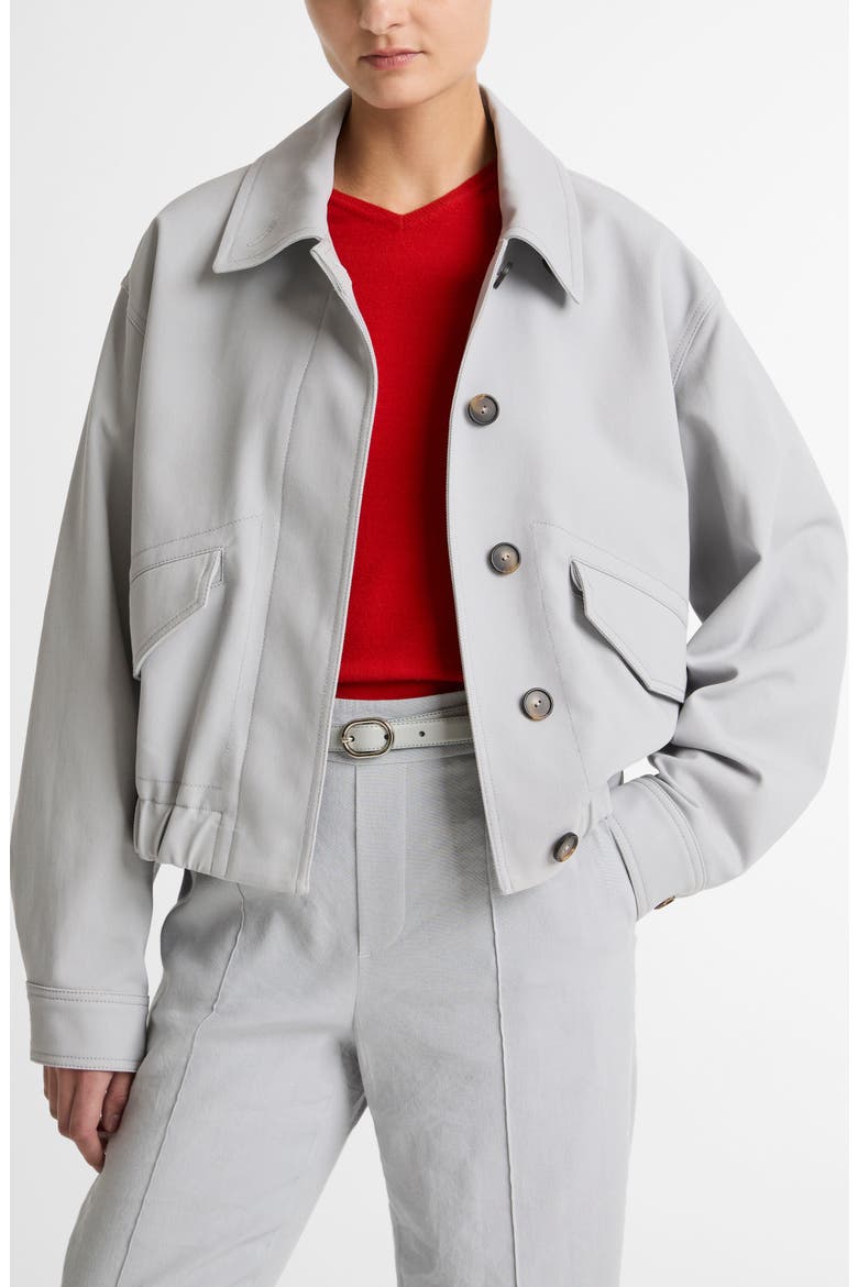 Cotton Bomber Jacket, Main, color, BAY MIST