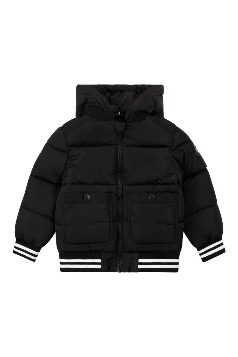 Kids' Midweight Puffer Jacket, Alternate, color, BLACK