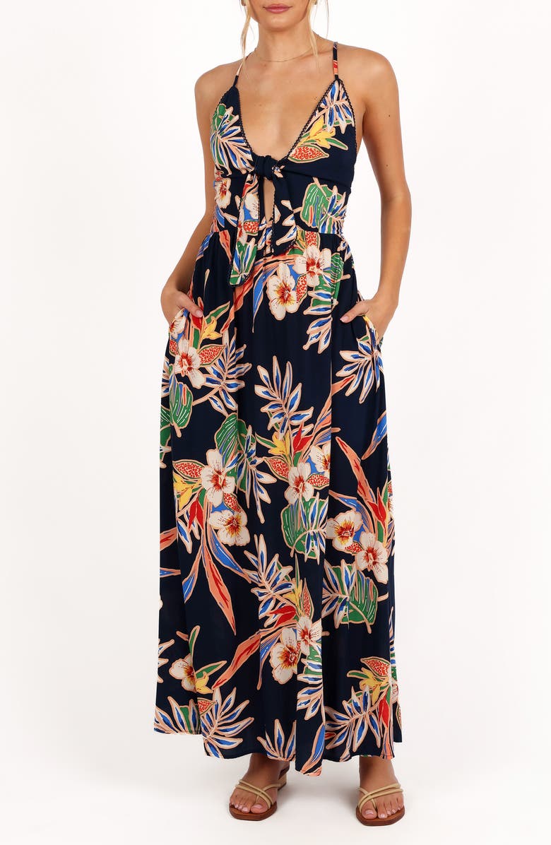 Petal & Pup Jodie Print Sleeveless Maxi Dress, Main, color, 