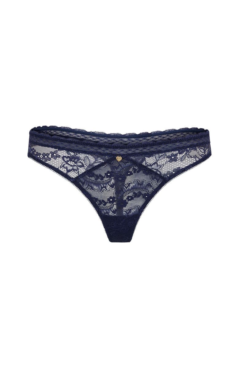 Adore Me Lucie Thong Panties, Main, color, Dark Blue