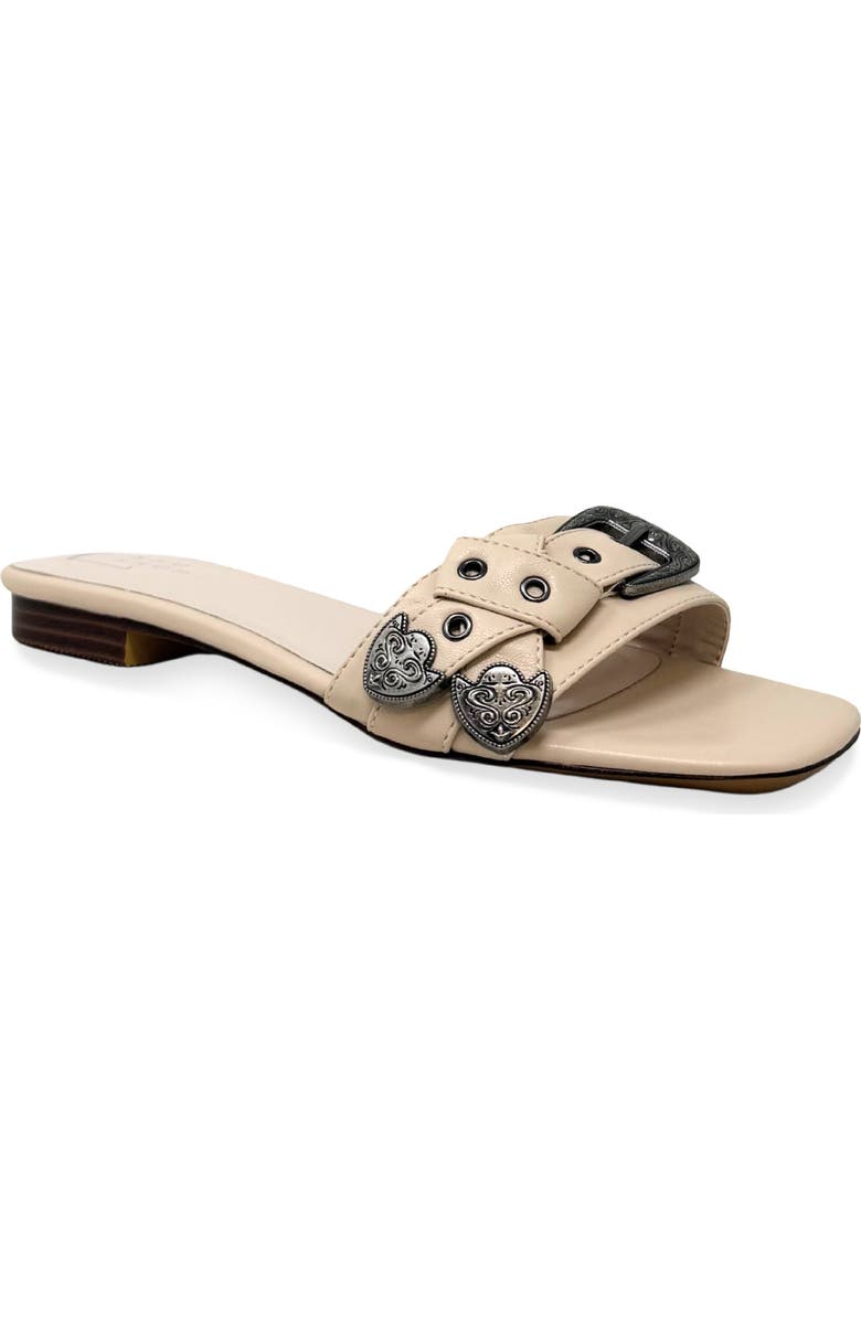 SHUSHOP Darryl Slide Sandal, Main, color, Beige