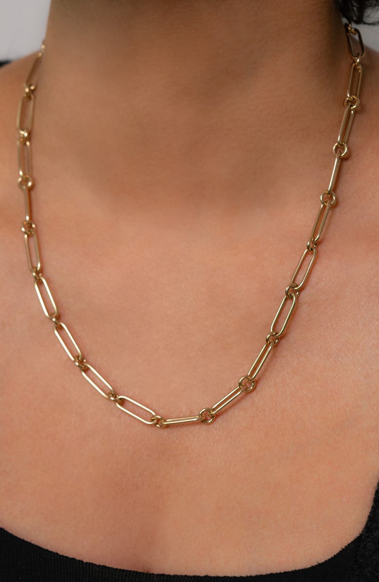 Stephanie Windsor Trombone Link Necklace, Alternate, color, 