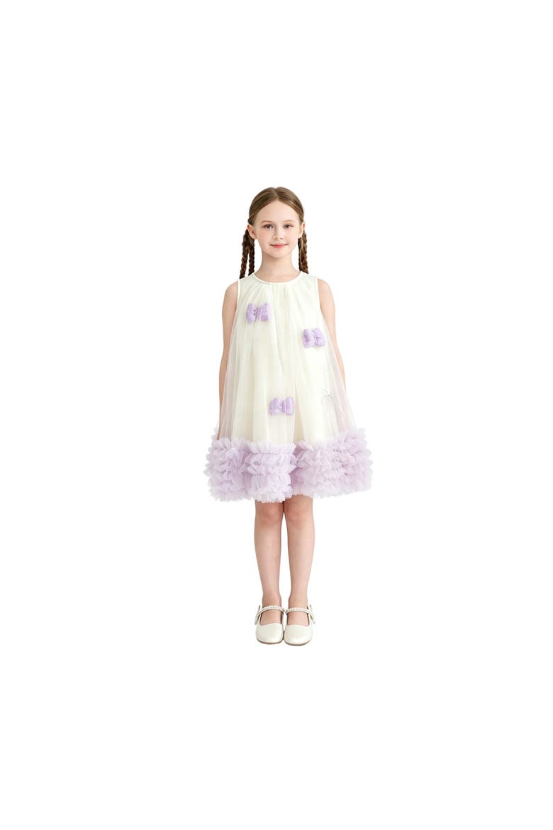 Nayara Bow Dress, Alternate, color, Purple