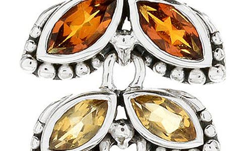 Samuel B. Sterling Silver Semiprecious Stone Drop Earrings In Silver/semiprecious Gems
