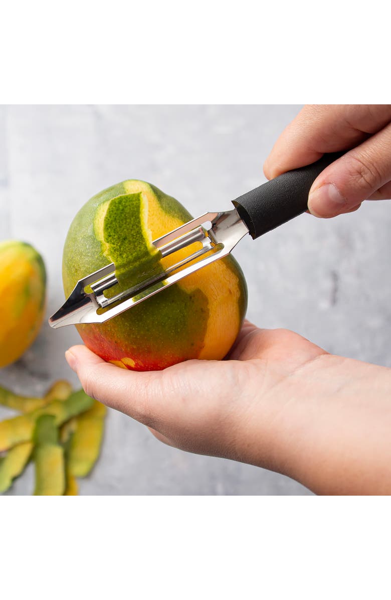 Rada Cutlery 2-Inch Deluxe Vegetable Peeler with Straight Blade, Alternate, color, Black