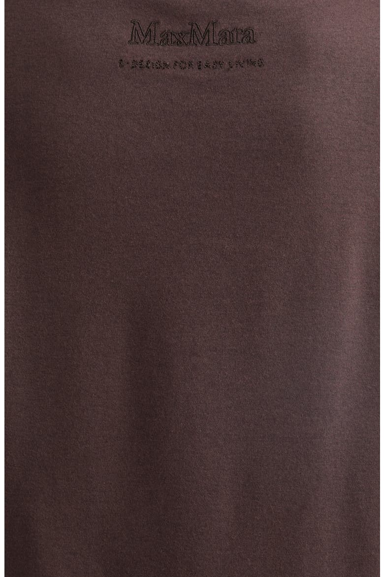 Mitico Embellished Cotton & Modal T-Shirt, Alternate, color, BROWN