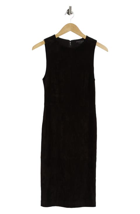 Delora Suede Fitted Dress