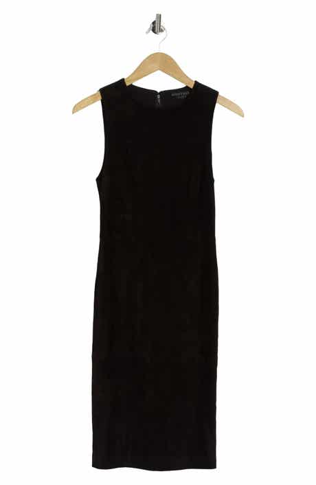 Delora Suede Fitted Dress
