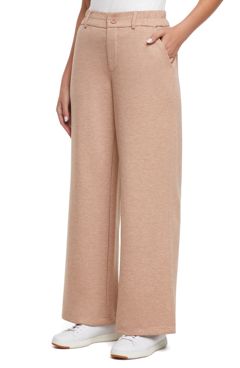 Three Dots Rachelle Flare Pants, Alternate, color, Warm Taupe