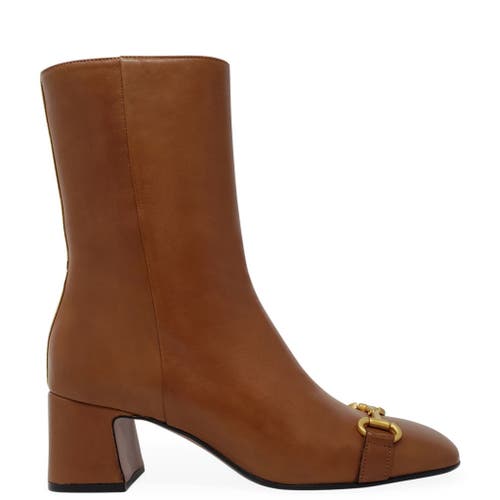 Madison Maison Back Stripe Horse Bit Buckle Boot In Brown
