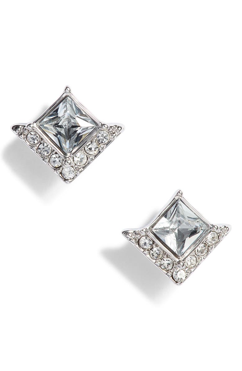 Vince Camuto Crystal Pavé Stud Earrings, Main, color,