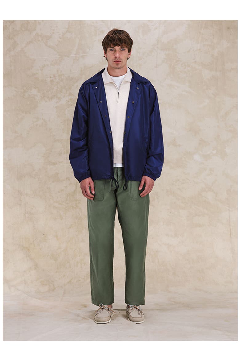 Coach Nylon Jacket, Alternate, color, INDACO